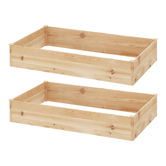 Greenfingers Garden Bed 150x90x30cm Wooden Planter Box Raised Container Growing