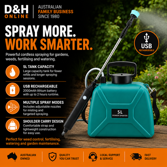 Giantz 5L Electric Weed Sprayer USB Rechargeable Garden Sprayer