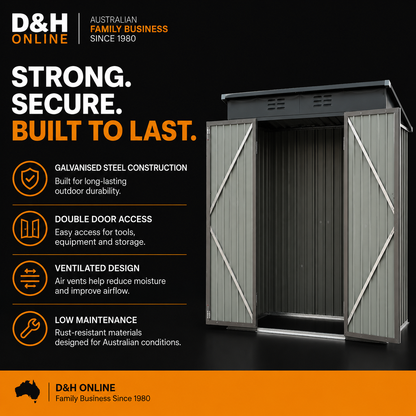 Giantz Metal Garden Shed – 1.95 x 1.31M