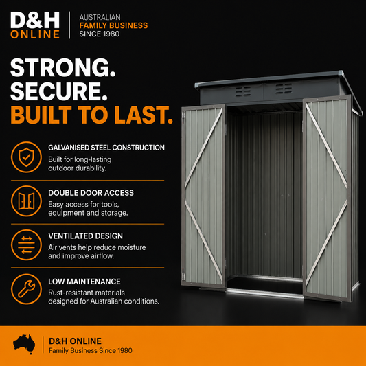 Giantz Metal Garden Shed – 1.95 x 1.31M