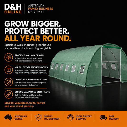 Greenfingers Walk-In Greenhouse – 6 x 4 x 2M