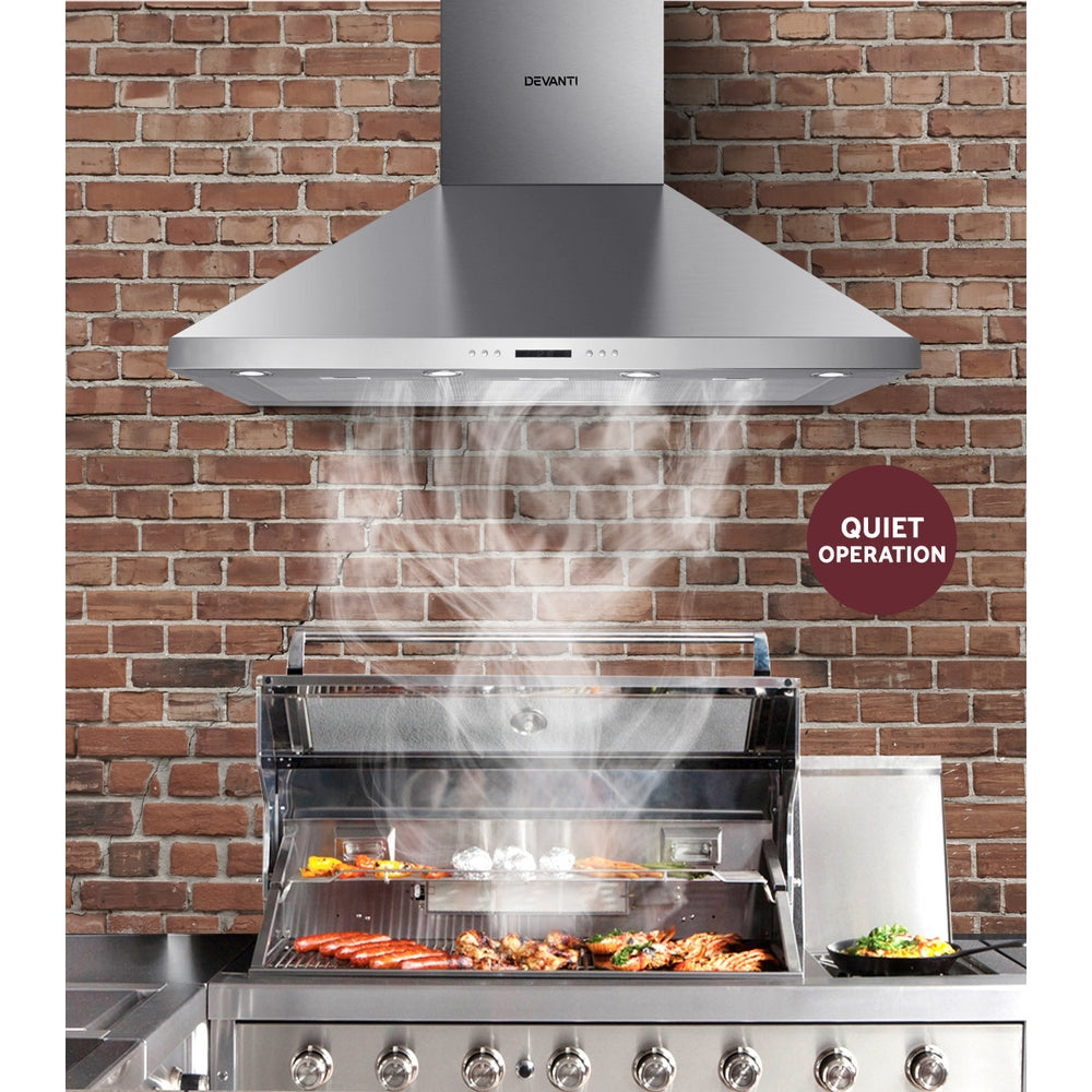 Devanti 1200mm Range Hood 120cm BBQ Commercial Rangehood