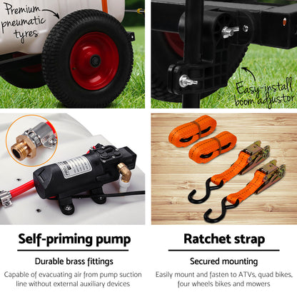 Giantz 100L Trailer Weed Sprayer with 1.5M Boom