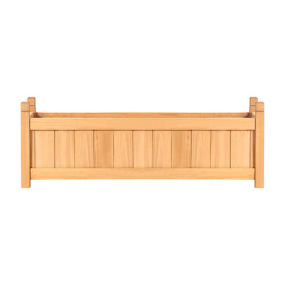 Greenfingers Garden Bed 90x30x33cm Wooden Planter Box Raised Container Growing
