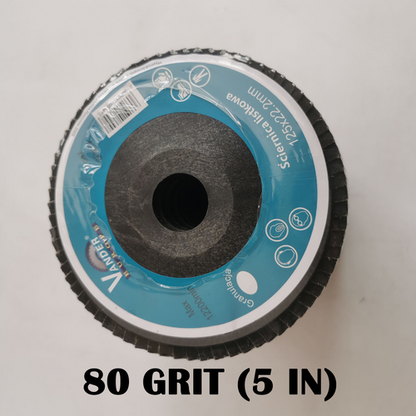 20 PCS 80 Grit Grinding Wheel 5'' 125MM Angle Grinder Flap Sanding Disc AU