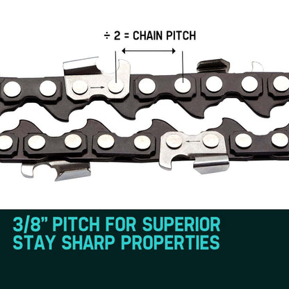 2 X 10 Baumr-AG Chainsaw Chain Bar Replacement for SX25 25CC Arborist Saws