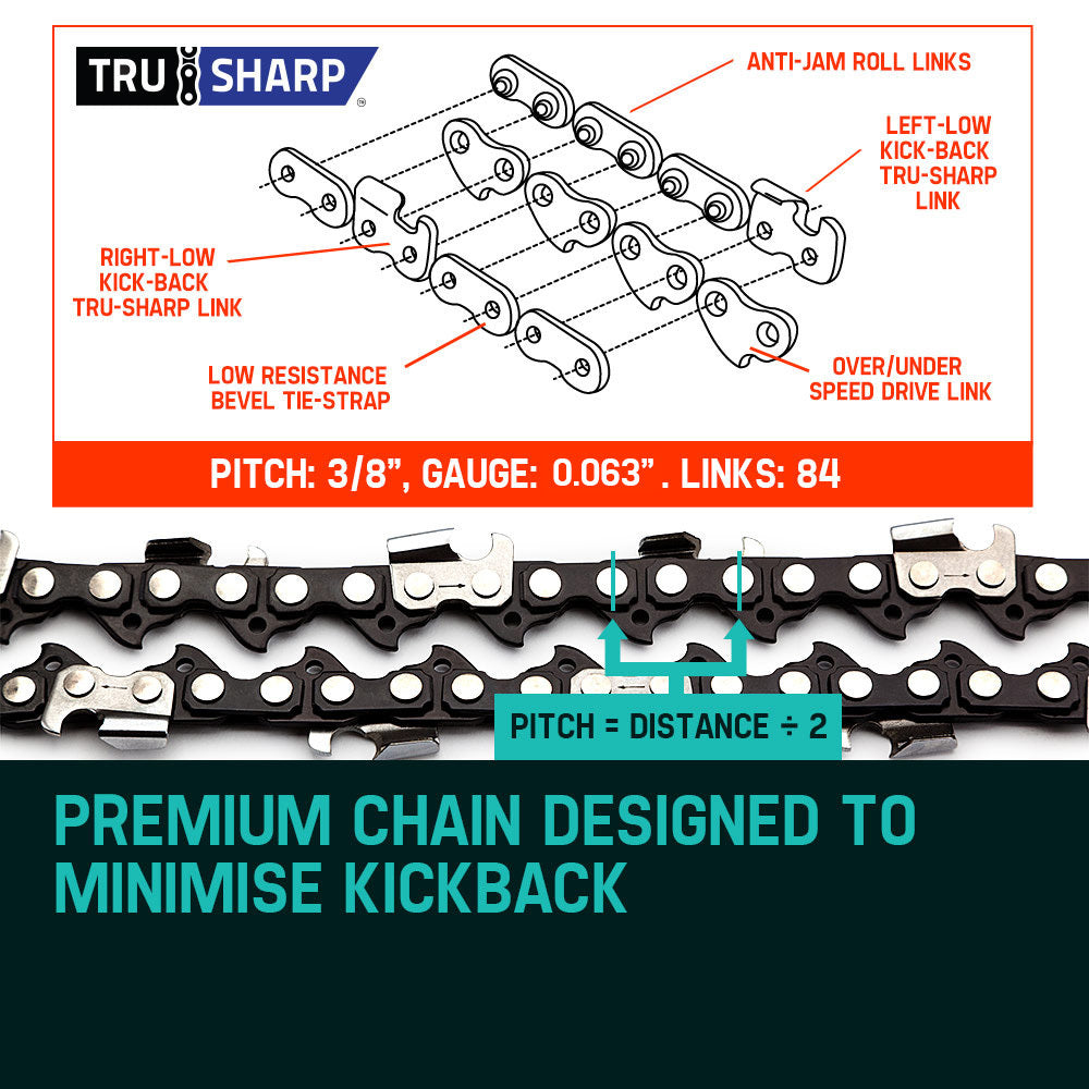 2 X 24 Baumr-AG Chainsaw Chain 24in Bar Replacement Suits 72CC 76CC 82CC Saws