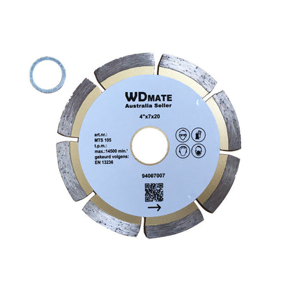 105mm Dry Diamond Cutting Disc Wheel 4" Circular Saw Blade Segment 20/16mm Tile