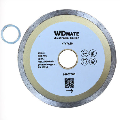 5x 105mm Wet Diamond Circular Saw Blade Cutting Disc Wheel Segment 4" 20mm Tile