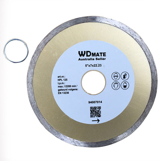 5x Diamond Cutting Disc 125mm 5 Wet Circular Saw Blade 2*5mm 22/20mm Tile Marble