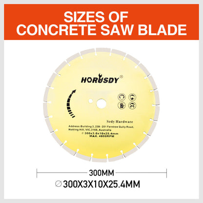 300mm/12" Concrete Saw Blade Masonry Cutting Disc Circular Diamond Stone Cutter