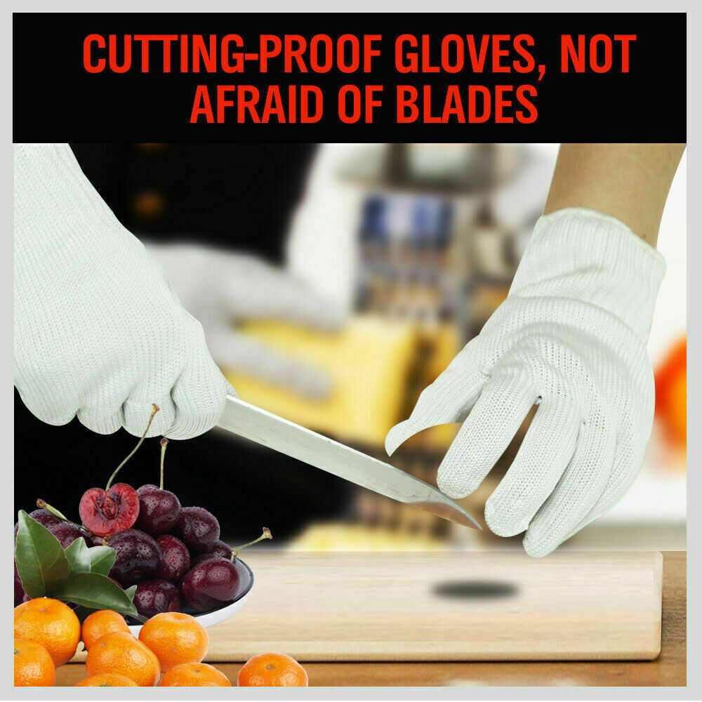 One-Pair Cut Resistant Gloves Anti Cutting Level 5 Kitchen Butcher Protection