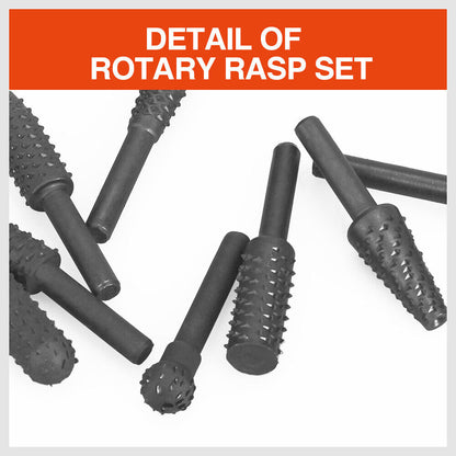 10Pc Rotary Bits Set Router Drill Bit Burr Wood Rasp File Drill Bits Wood Timber