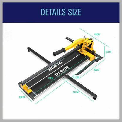 600mm Manual Tile Cutter Laser Guide Home Pro Tile Cutting Machine Heavy Duty