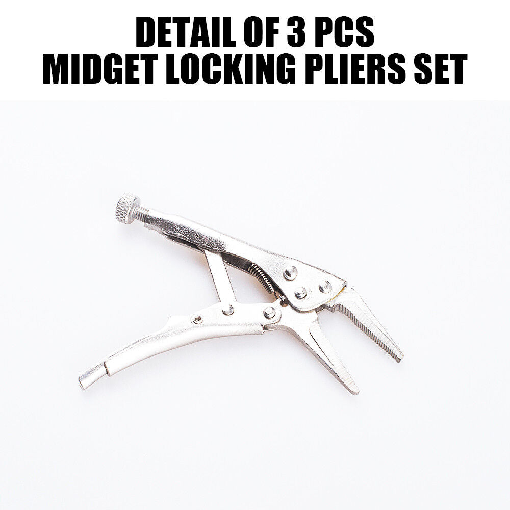 Vice Grip Locking Pliers Curved Jaw Auto Locking 235mm Long With Soft Grip